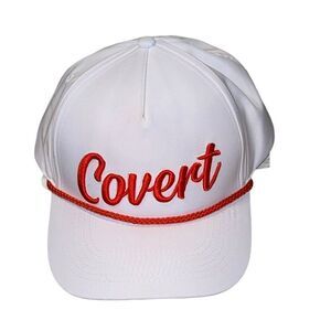 Covert Red & White  Hat